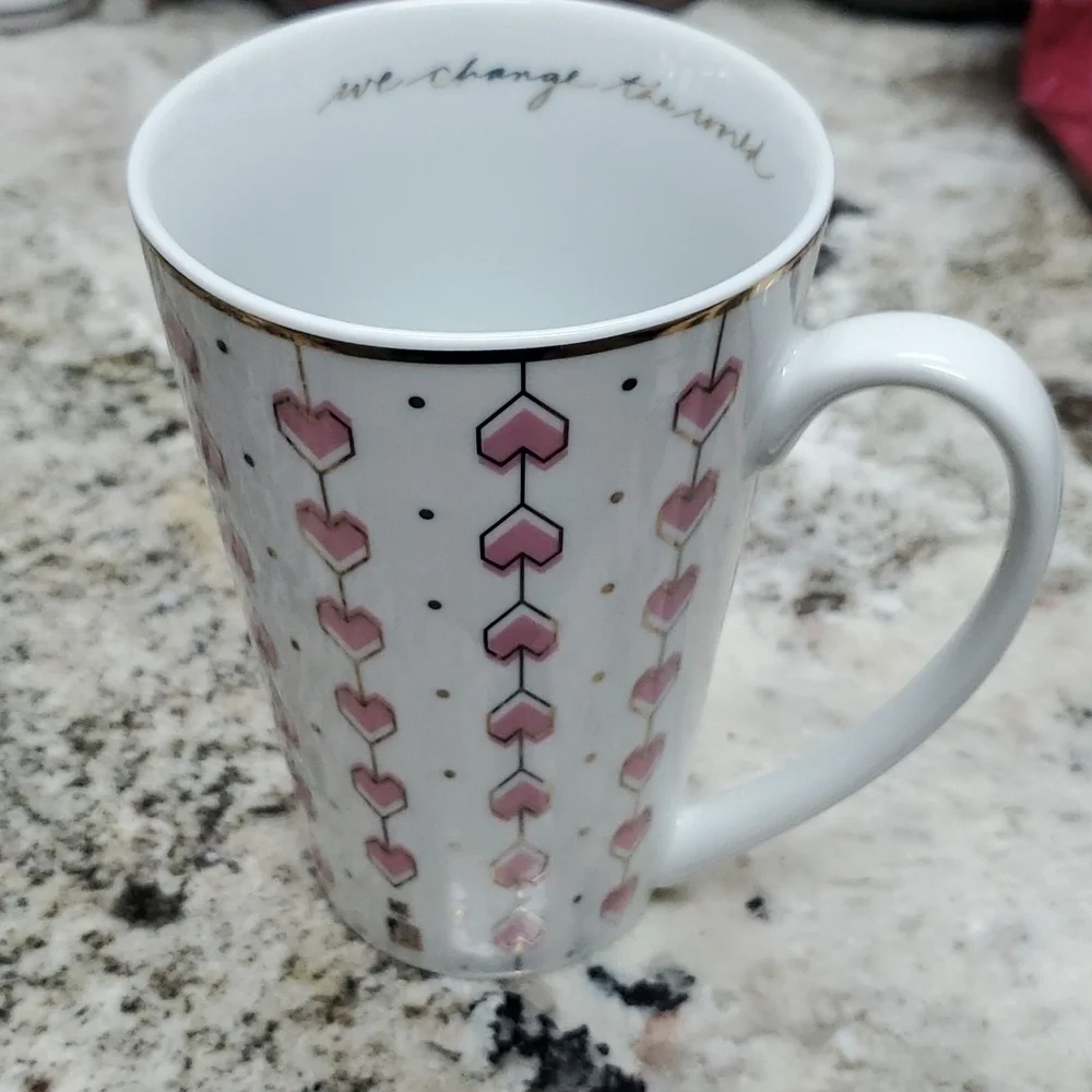 We change the world heart mug Valentines Me to We